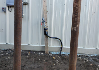 Pile driving for bollards